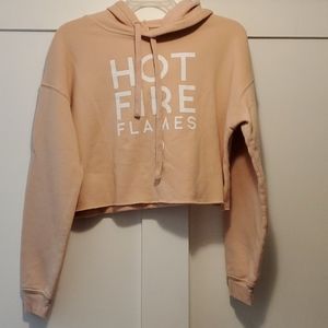 Whitney Simmons 'Hot Fire 🔥' Cropped Sweatshirt